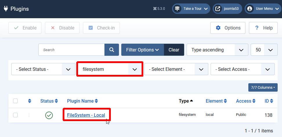 Plugin - Filesystem